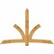 Ekena Millwork Davenport Rough Sawn Timber Gable Bracket, Western Red Cedar, 96"W x 64"H x 2"D x 6"F, 16/12 Pitch GBW096X64X0206DAV00RWR - alternate 1